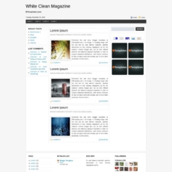 White Clean Magazine Blogger Template