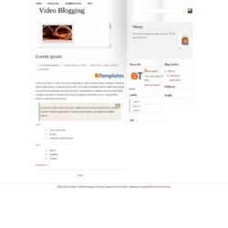 White Slide Blogger Template