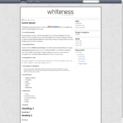 Whiteness Blogger Template