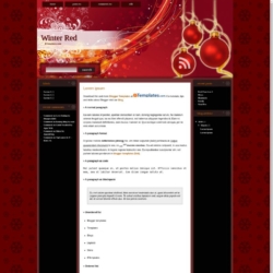 Winter Red Blogger Template