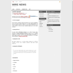 Wire News Blogger Template