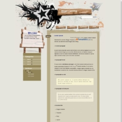 Wood Carving Blogger Template