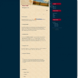 Wood Wall Blogger Template
