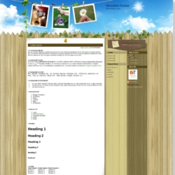 Wooden Fence Blogger Template