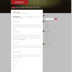 Woodenly Blogger Template