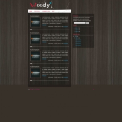 Woody Blogger Template