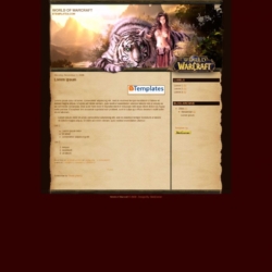 World of Warcraft Third Blogger Template