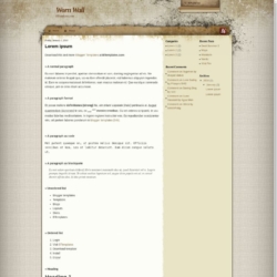 Worn Wall Blogger Template