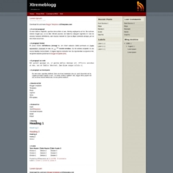 Xtremeblogg Blogger Template