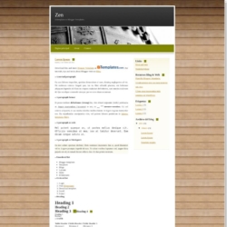 Zen Blogger Template