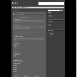 Zetix Blogger Template
