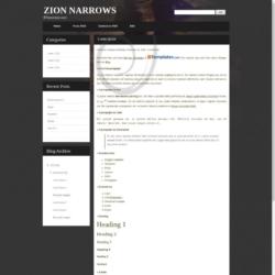 Zion Narrows Blogger Template