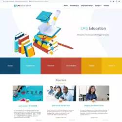 LMS Education Blogger Template